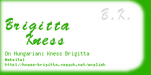brigitta kness business card